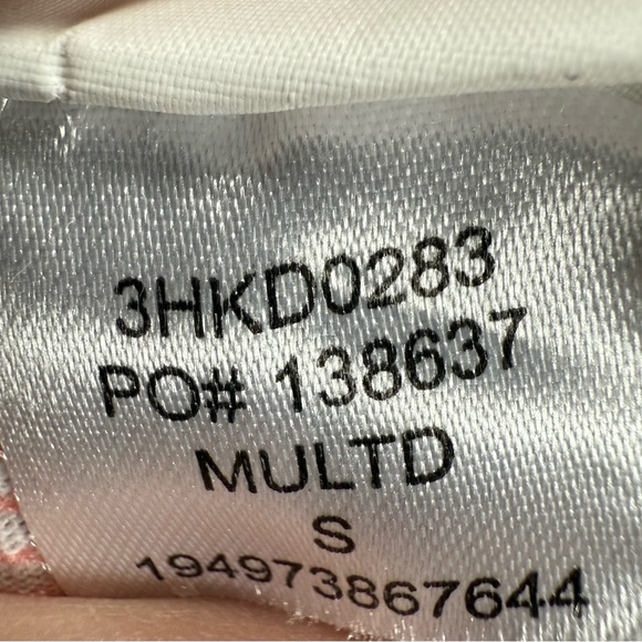 Hurley Tie-Dye Sleeveless T-Shirt Dress - Coral and Mint Size Small - Picture 7 of 7